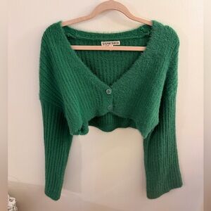 Signature 8 Green Cropped Sweater